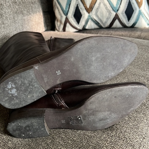 Bee Brown Leather boots Size 6 Made In Italy - Picture 8 of 15